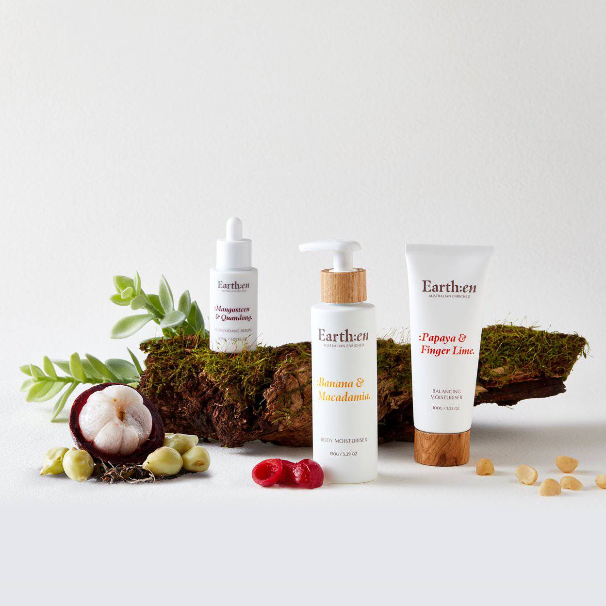Earth:en Tropical Trio | Serum + Body + Balancing moisturiser - Earth:en